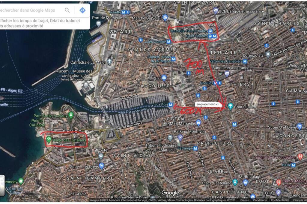 Apartamento Le T3 A 600Metre Du Vieux Port Proche De La Gare Marsella Exterior foto